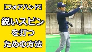 【フォアハンド】スピンのかけ方【テニス動画知恵袋】