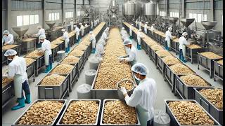 Harvesting MILLIONS of Cashew Nuts For Processing: Cashew Nuts Mega Factory