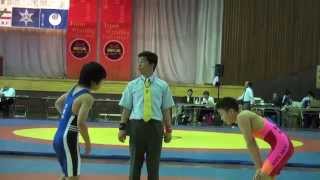 【47kg】2012全国中学選手権 47kg級2回戦 46 伊藤朱里vs大植悠生