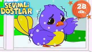 🐦 Mini Mini Bir Kuş ile En Sevilen Çocuk Şarkıları 🪺 | Sevimli Dostlar | Bebek Ş