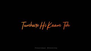 Dil Chahte Ho | Jubin Nautiyal & Payal Dev New Song Status | Black Screen Love Status : Ganesh B.