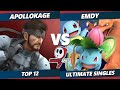 Sweet Spot 7 - Apollokage (Snake) Vs. Emdy (Pokemon Trainer) SSBU Ultimate Tournament