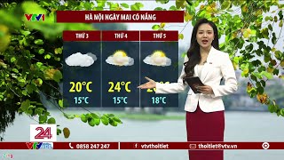 Dự báo thời tiết 11h30 - 30/01/2024 | Hà Nội ngày mai có nắng | VTVWDB