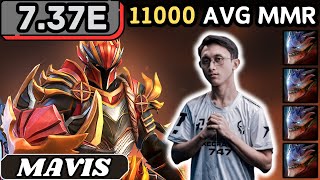 7.37e - Mavis DRAGON KNIGHT Hard Support Gameplay 28 ASSISTS - Dota 2 Full Match Gameplay