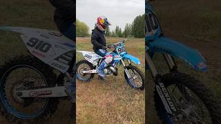 Light Blue YZ250 2-Stroke Walk Around