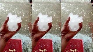 Giant hailstones wreak havoc in NW China