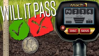 Bounty Hunter Mach 1 Metal Detector Depth Test Real Buried Coins