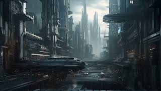 Cyber City From AD 4000. Rain and Futuristic City Ambience for Sleep, Relaxing, Inspiration \u0026 Study