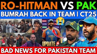 Return of Rohit 119 \u0026 Bumrah🚨| Crying Pakistani Reaction😭| 23 Feb IND vs PAK Who Will Win