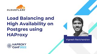 Load Balancing & High Availability on Postgres using HAProxy | Vignesh Ravichandran