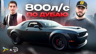 ДУБАЙСКАЯ СУЕТА на DODGE CHALLENGER HELLCAT REDEYE!!! 800л.с чистой Дури👹