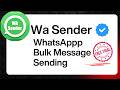Wa Sender Latest Version 5.8.0 | Bulk Message Sending System Explained