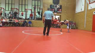 Lincolnview high school wrestling Luke 1st match