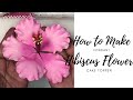 How To Make Fondant/Gum Paste Hibiscus Flower Cake Topper for beginners.