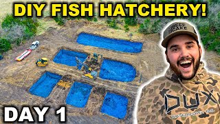 Building a Giant FISH HATCHERY at My RANCH!!! - DAY 1