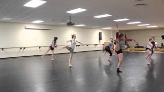 Modern II Dance Students Prep for Final Exam - Instructor Marie Brown