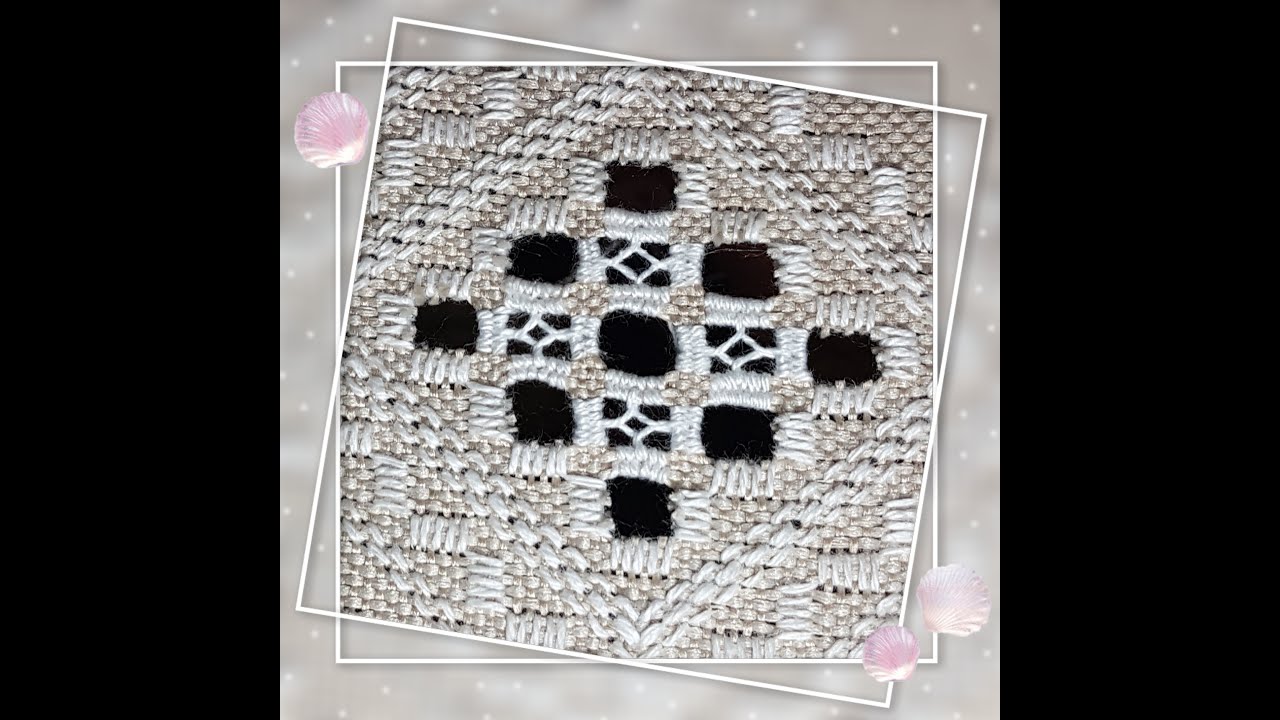 Hardanger Embroidery Tutorial Part 1 Youtube