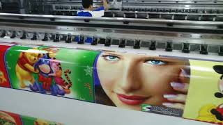 Digital flex banner printer, outdoor solvent plotter with 30 pl konica 512i head