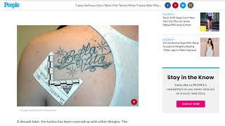 CASEY ANTHONY GETS 'BELLA VITA' TATTOO COVERED UP- THE ONE SHE GOT WHILE HER DAUGHTER WAS "MISSING"'