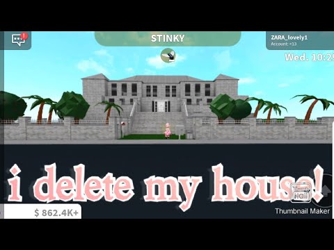 I Delete My House! (In Bloxburg) - YouTube