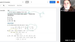 Math 250 Complex Vector Spaces