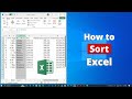 How to Sort on Microsoft Excel