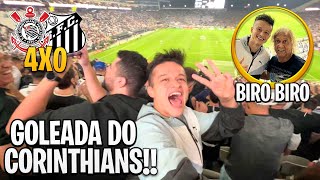 GOLEADA DO CORINTHIANS E FESTA ABSURDA EM ITAQUERA!! Corinthians 4 x 0 Santos!!