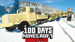 We Survived 100 Days in a Arctic Convoy Zombie Apocalypse Hardcore Minecraft