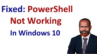 how to fix powershell not working windows 10