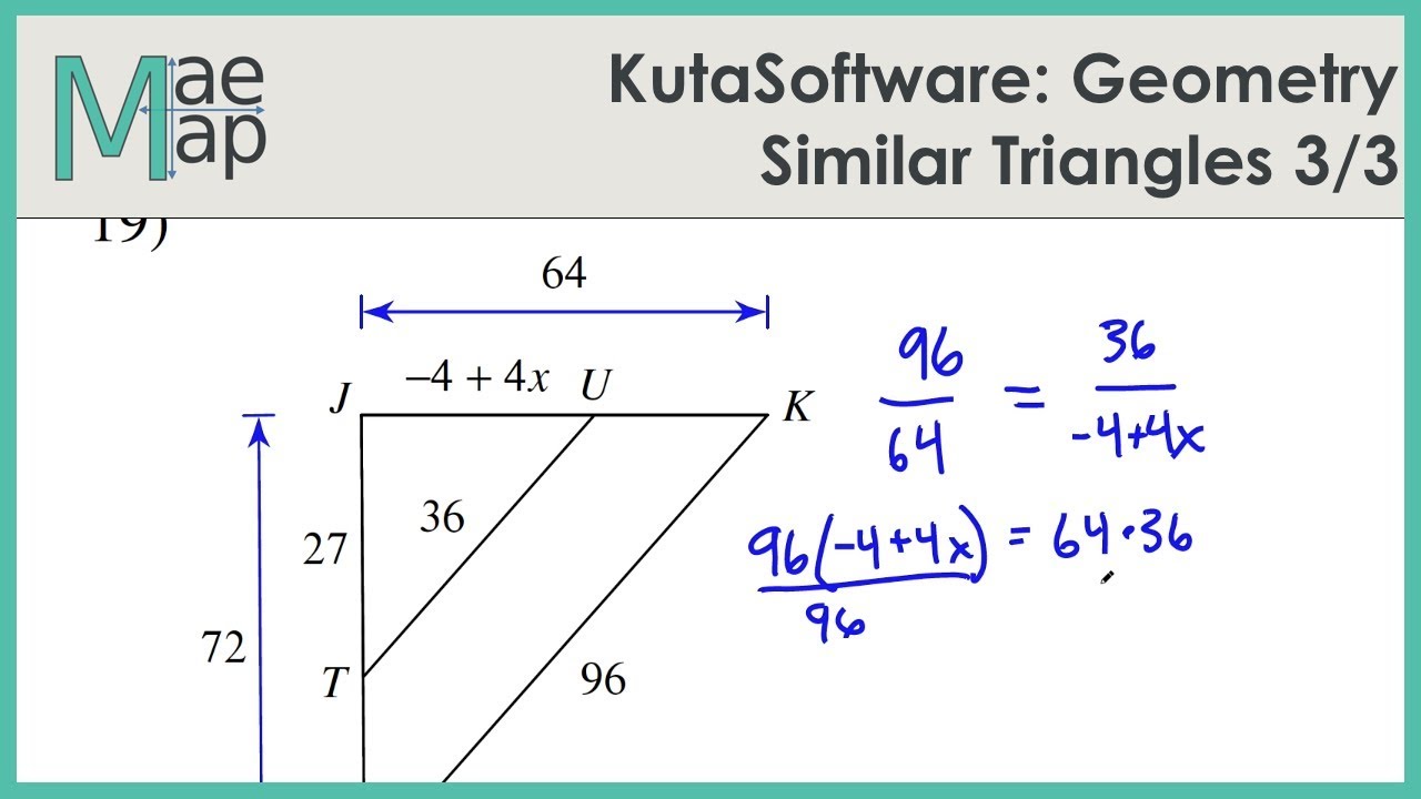 Kuta Software Similar Triangles