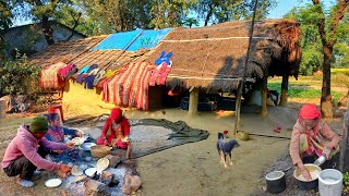 This is Himalayan village life in Nepal ||daily Activities people in Nepali mountain village lifesty