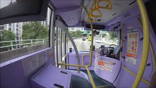 [下層角度][Hong Kong Bus]新巴猛獅A95 ND323F 12.8米 6090@8P(往灣仔北)東區走廊行車片段