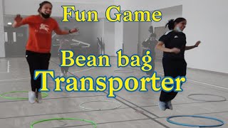 Fun PE social distancing game - Bean bags transporter || pegames | physed games