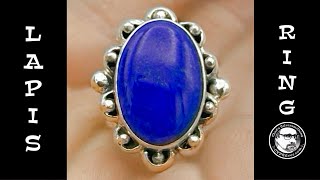 Making a Classic Ring Setting with Lapis:  A Silversmithing Tutorial