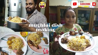 Mouthwatering Mughlai dish making || 😋 #Homemadebiriyani #Homemadetandoori || #everydaybongs.