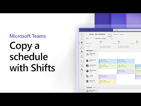 Copy a schedule with Shifts in Microsoft Teams