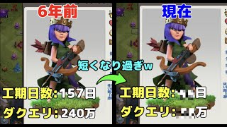 【クラクラ】古参勢絶句！TH9アチャクイLv.30まで上げる苦行が解消されてるw安くなり過ぎ短くなり過ぎで対戦休むことなくなるw