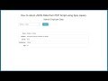 How to return JSON Data from PHP Script using Ajax Jquery