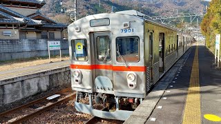 【元東急車】養老鉄道7700系TQ01編成 美濃津屋発車