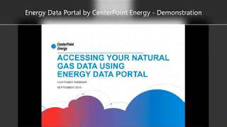 Energy Data Portal - Demonstration Video