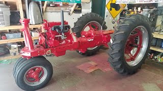 1942 Farmall H Memorial Restoration: Rear Rim/Tire Installation