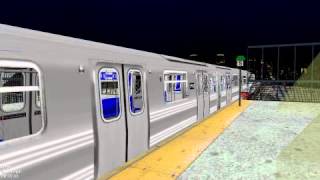 OpenBve:R193 H Train departing @ Beach 44th Street