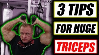 3 Tips to get Monster Triceps fast