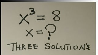 Cubic Equation |Solve for x| one real solution and two complex solution