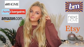 HUGE NEW HOUSE HOMEWARE HAUL! H&M, B&M, HOME BARGAINS, AMAZON AND MORE! OCTOBER 2020