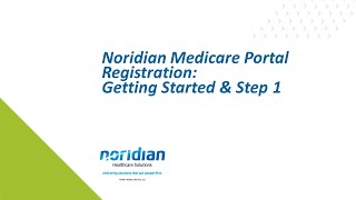 Noridian Medicare Portal Registration: Getting Started & Step 1