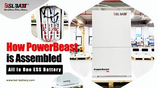 All in One 48 Volt Solar Lithium Battery ESS with 5kW Inverter Assembly Demonstration