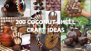 200 Amazing Coconut Shells Reusing Ideas| Coconut Shell Products #diycrafts #coconut #artandcraft