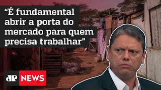 Tarcísio de Freitas fala sobre os planos para acabar com a extrema pobreza no estado de SP