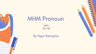 MHM PRONOUN 50-128 #MIQ #сертификация #english #баку #абитуриент #русскийсектор